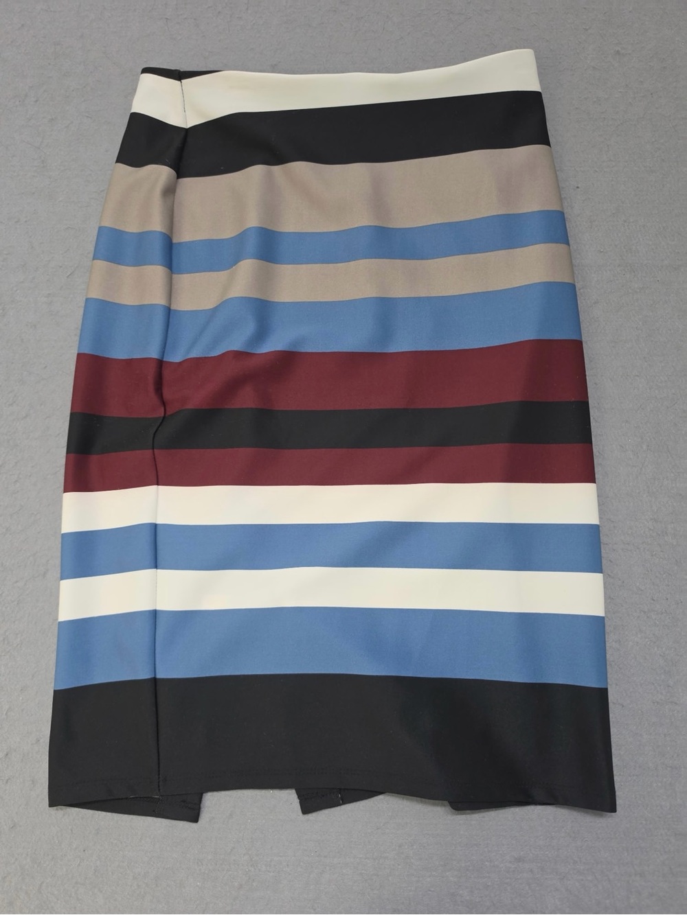 Women’s NYCC Blue Burgundy Stripe Pencil Skirt Size Small